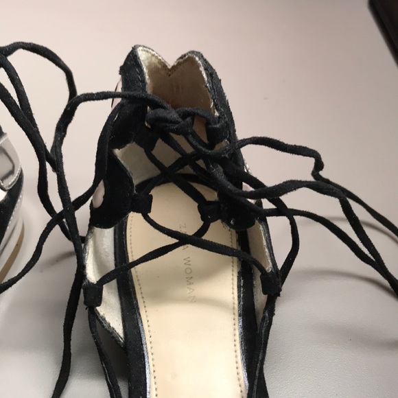 Zara lace up flats - Picture 4 of 8